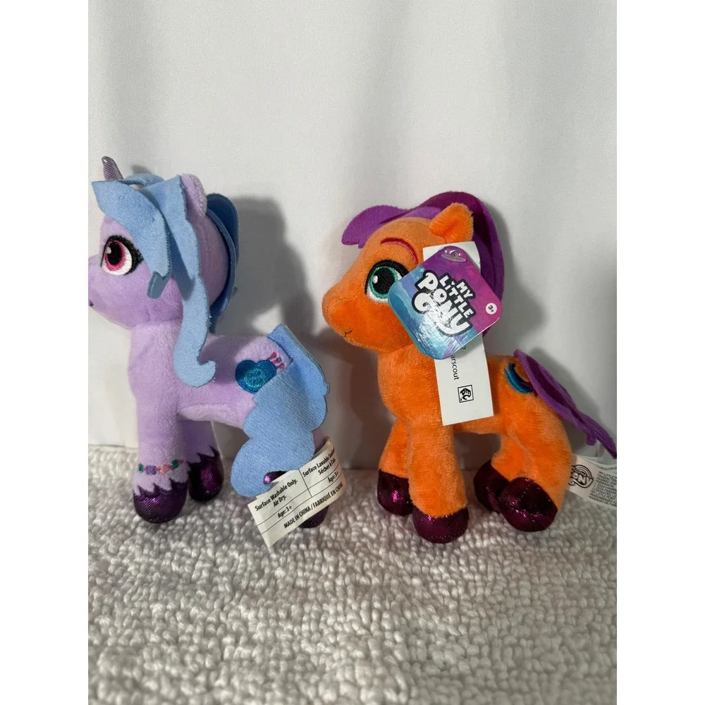 My Little Pony Plush Lot of 5, G5 Movie, Izzy, Pipp,‎ Zipp, Hitch, 4